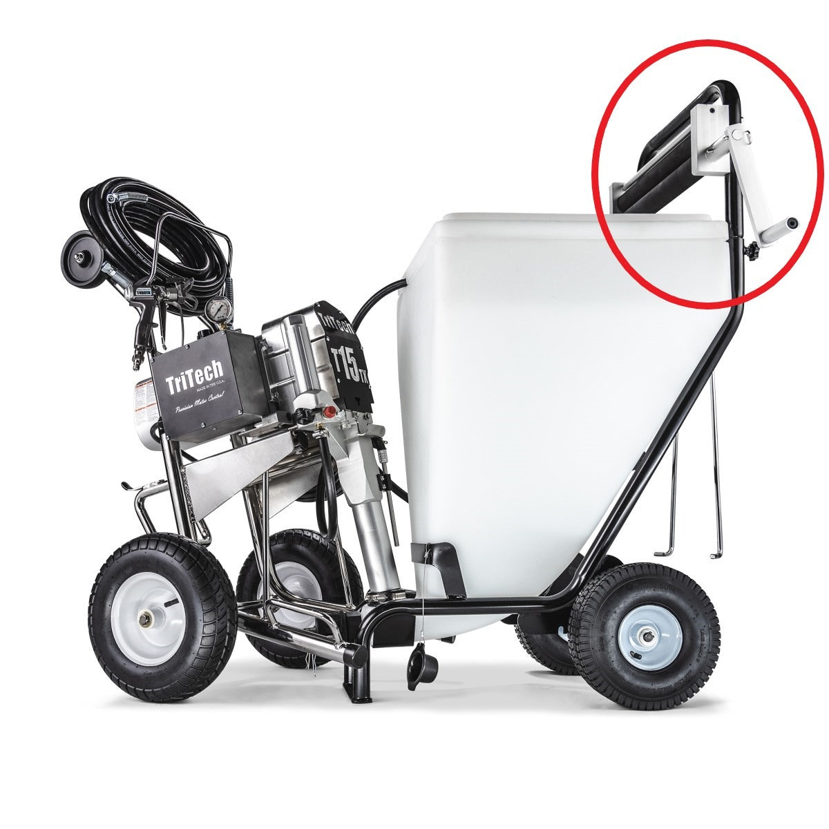 Tritech Strukturmaterialbehälter 105 Liter - Hochdruck-Airlessschlauch