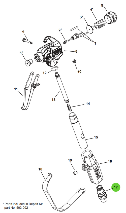 TriTech Drehgelenk T360 Pistole – Ersatzteil