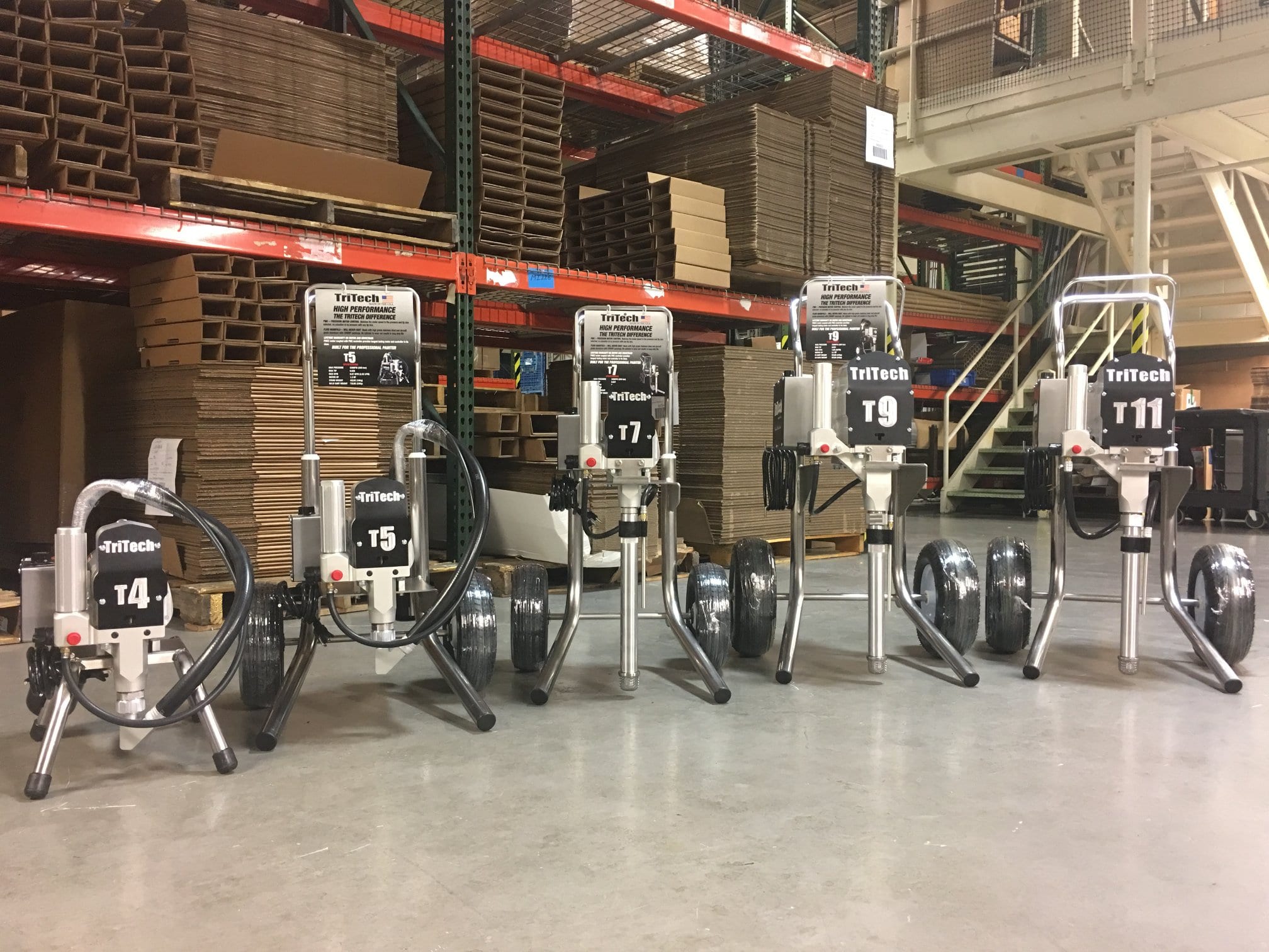 Die komplette TriTech-Modellreihe: T4, T5, T7, T9, T11